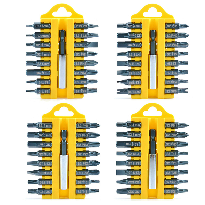 17Pcs Screwdriver Bits Set S2 Magnetic Multitool Torx Phillips Slotted Screwdriver For Bicycle Household Appliances Tool