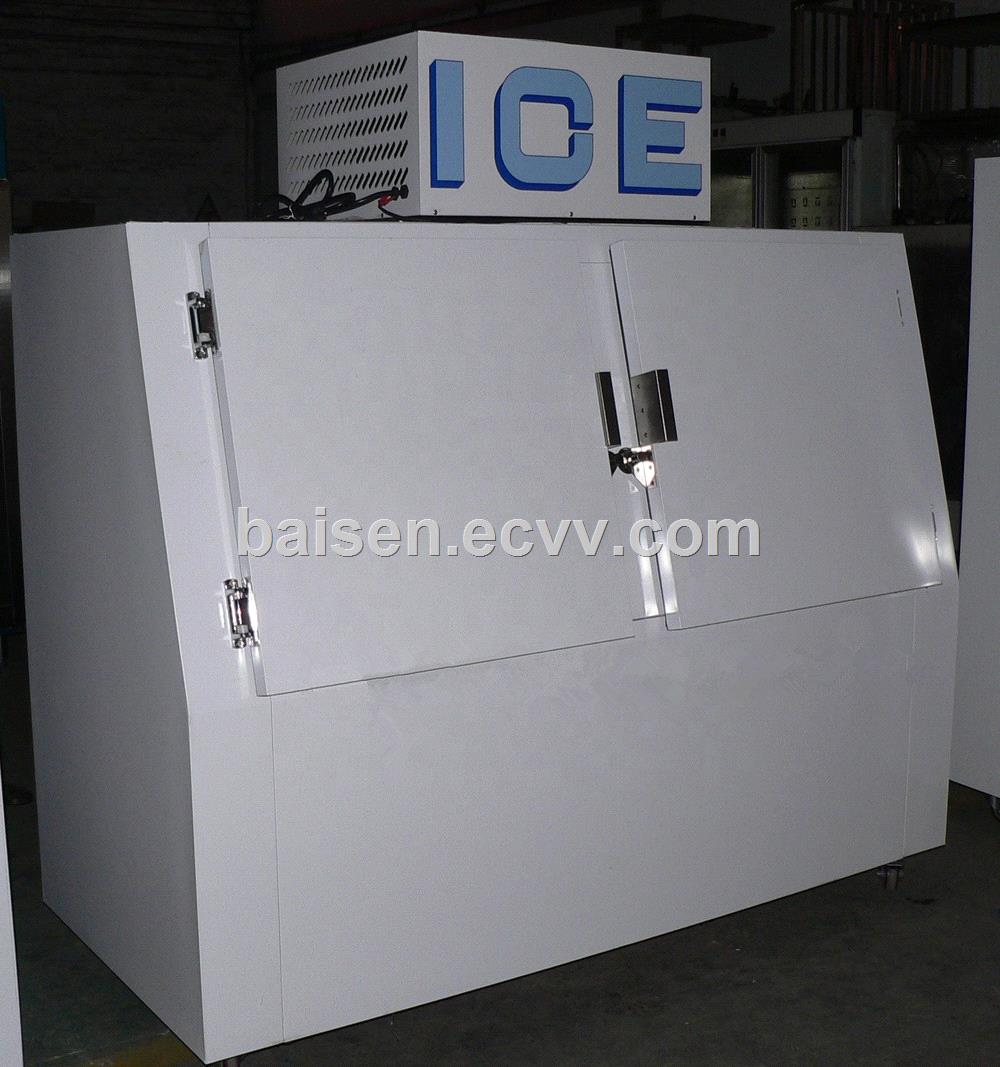 Commercial Ice bag storage freezer Ice merchandiser with 2 slant door