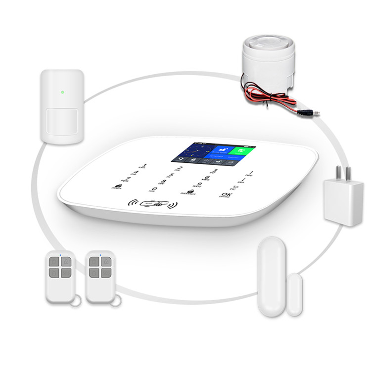 New design wifi gsm 3g wireless home burglar alarm system support tuya