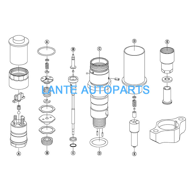 0445120236 common rail injector for cummins engine 0445 120 236