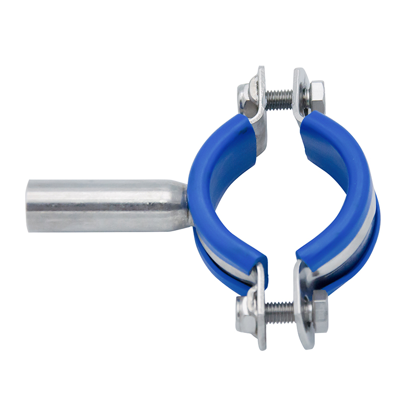 3Inch Stainless Steel Round Pipe Holder with Blue Sleeve