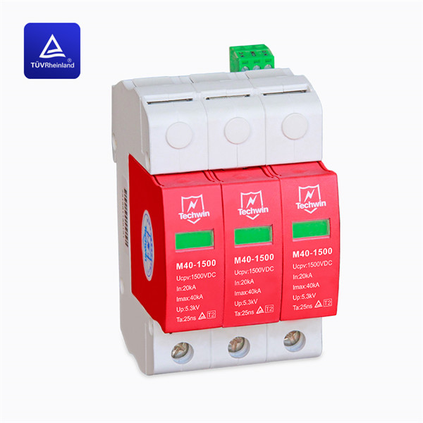 40kA Class C surge protection device SPD TUV certificated for Lower than 1500V DC PV system