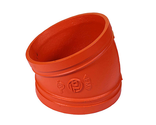 ductile iron pipe fittings 1125 degree grooved pipe elbow