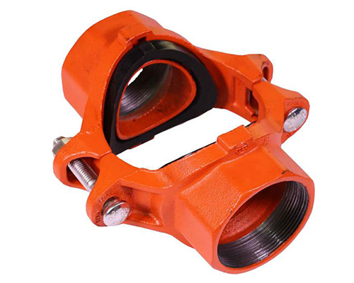 ductile iron pipe fittings grooved mechanical cross