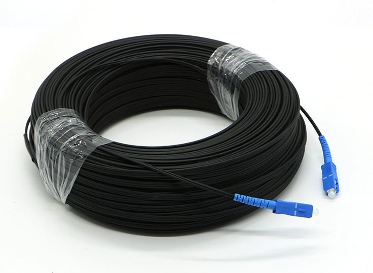 50meter SCUPCSCUPC 1core G657A steel wire selfsupporting outdoor FTTH drop Cable
