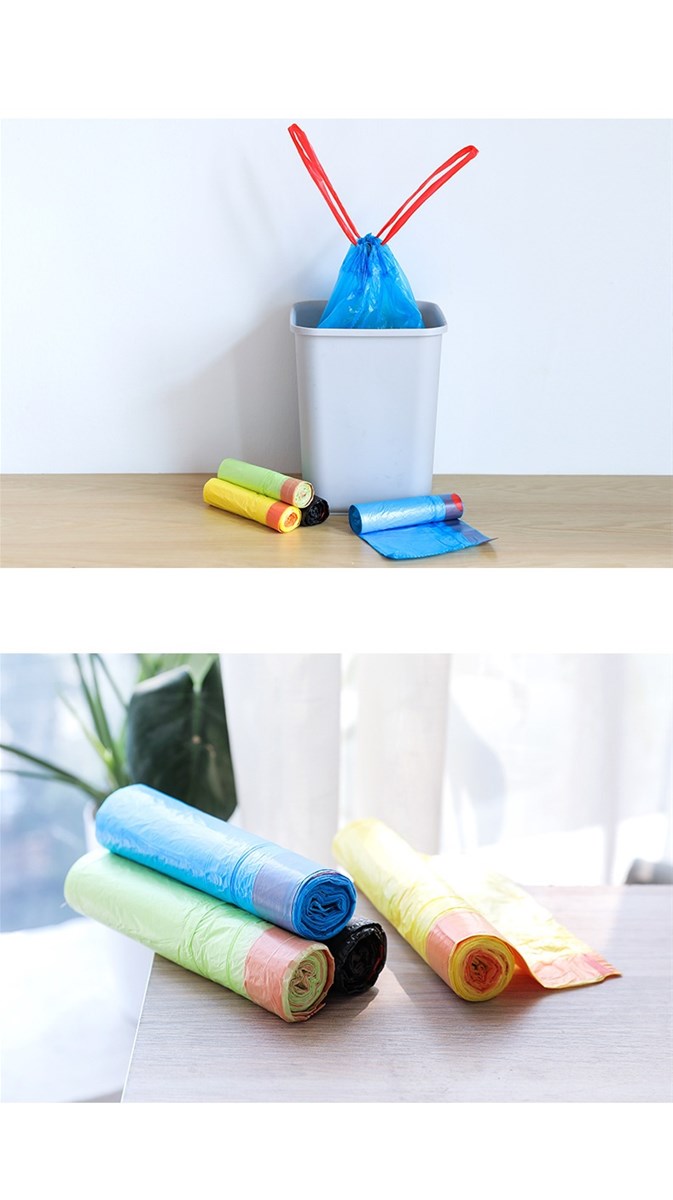 Disposable Plastic Waste Bin Liners on Roll