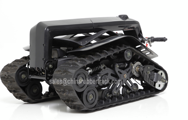 Tracked robot chassis crawler undercarriage rubber track