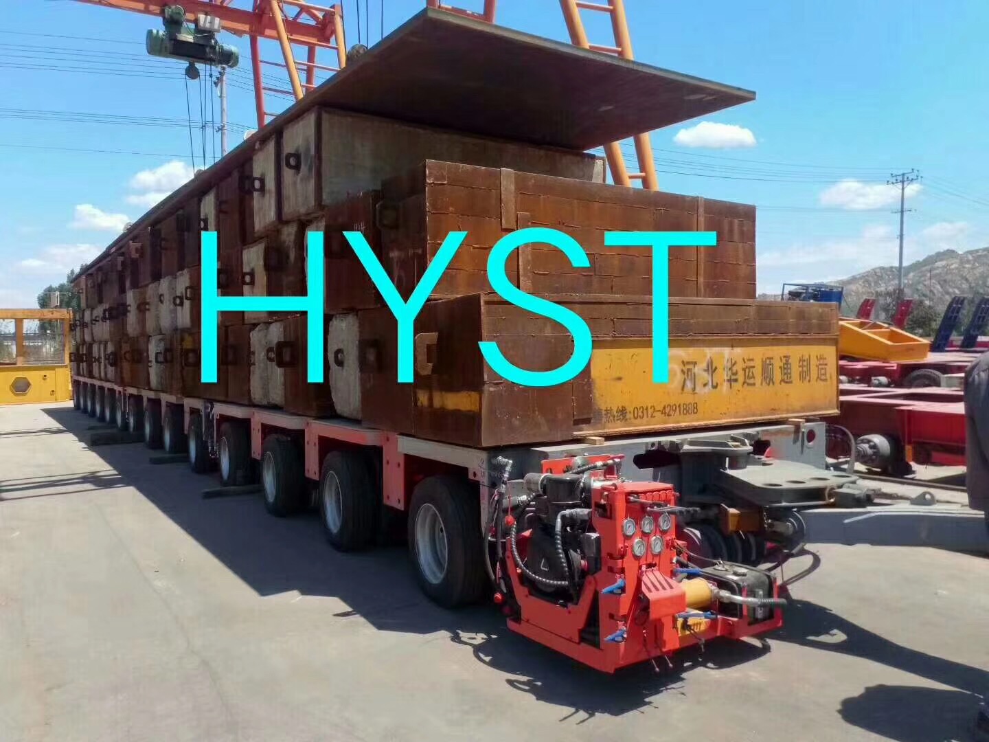 model 2019 new offer Goldhofer type multi axle construction service SPMT hydraulic combined modular trailer lowboy