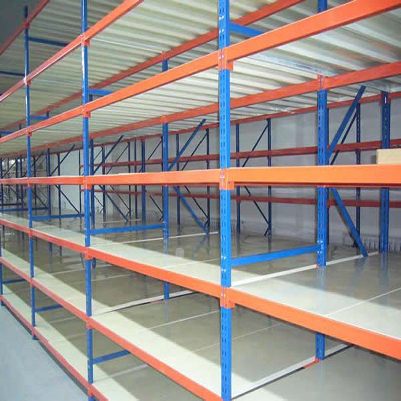 medium duty long span shelf and rack