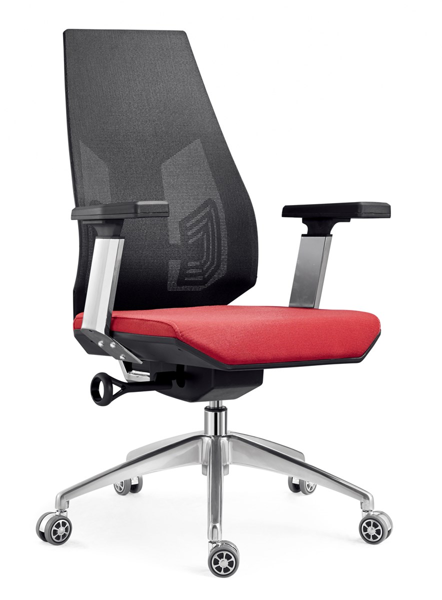 Black and red office mesh fabric lift swivel furniture chairs