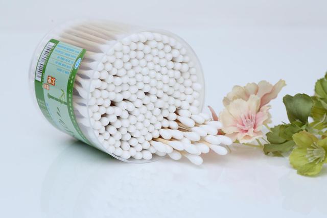 150 wholesale PP cylinder box of disposable health bamboo sticks xiao ai cotton swabs