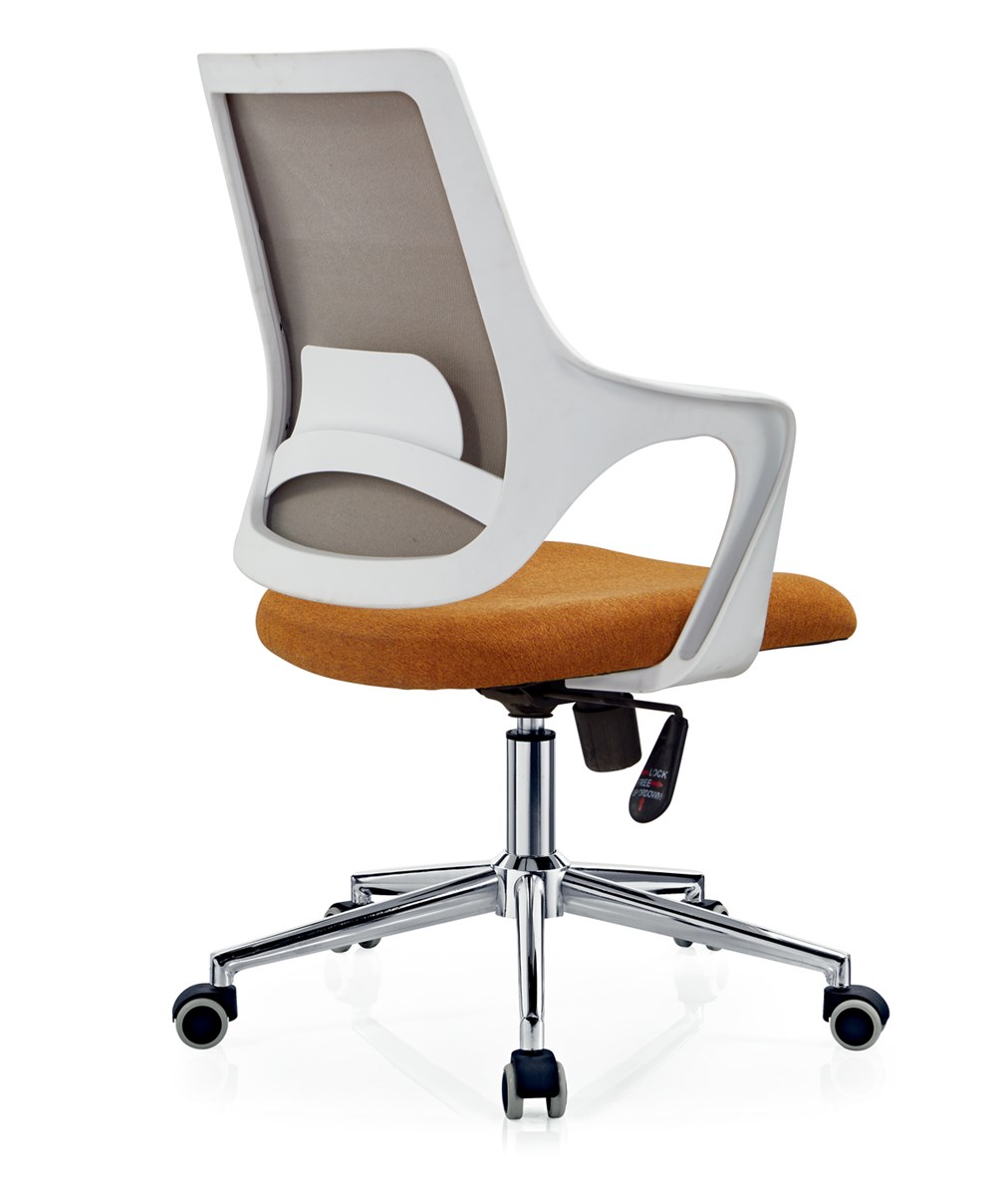 Professional manufacturer office orange boss computer single chair with wheel