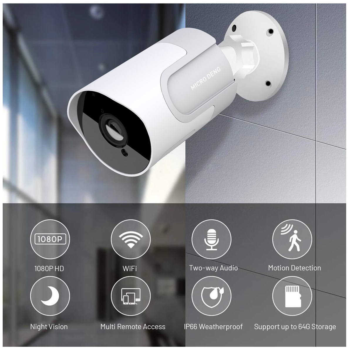 ip camera 1080p wifi outdoor ip66 ir color Dome outdoor ptz wifi camera support Two Way Audio