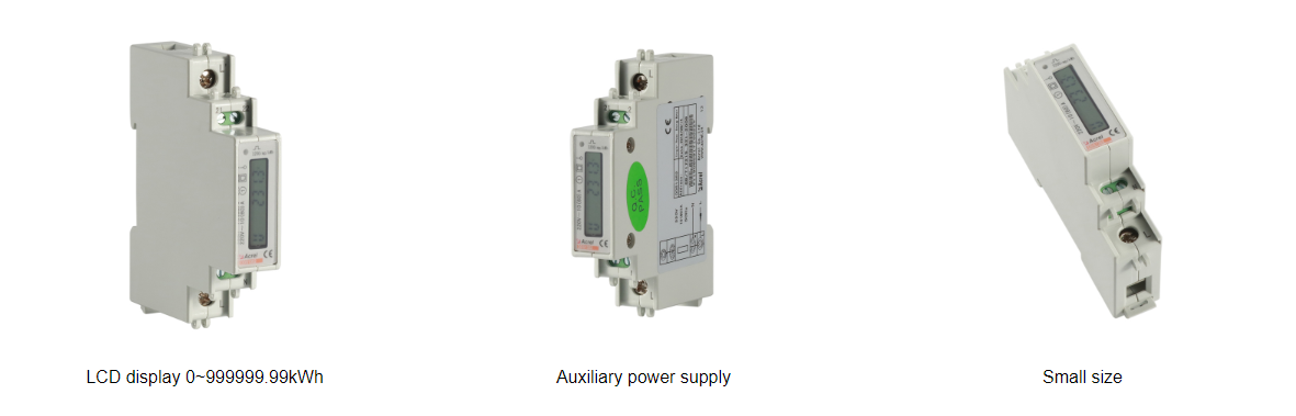 ADL10EC mini size DIN rail single phase power energy meter with RS485 modbusrtu