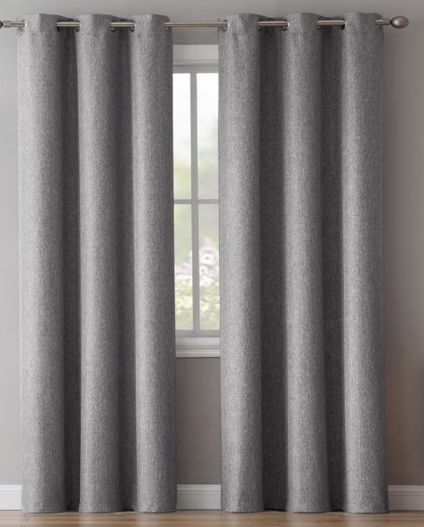 Textured Woven Blockout Triple Weave Window Curtains