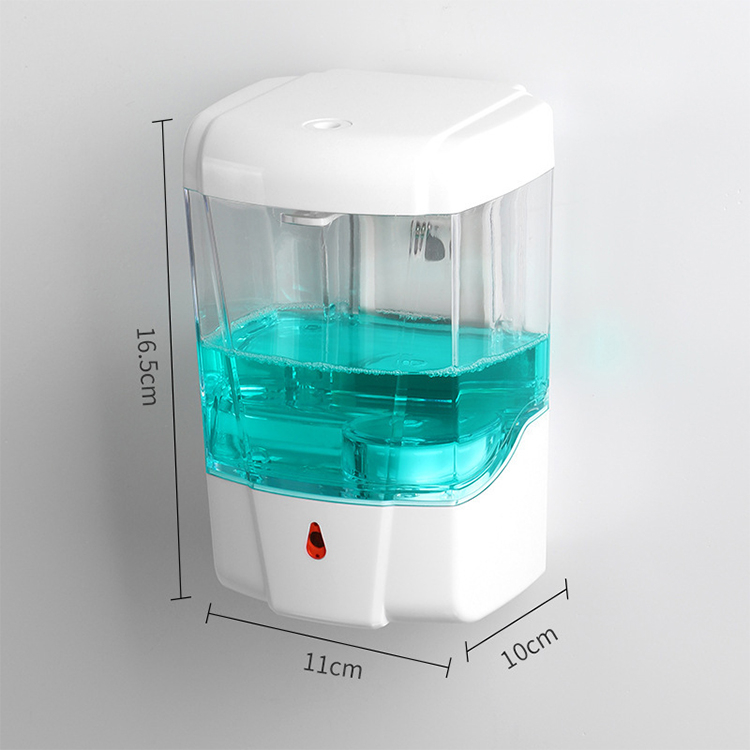 High quality 700ml large capacity induction automatic soap dispenser for hotel kitchen