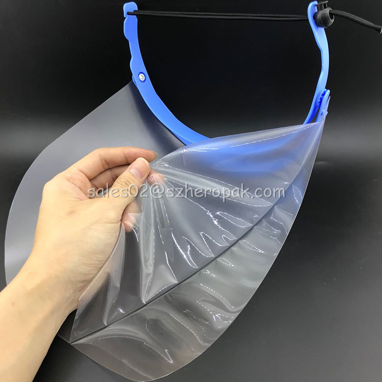 Transparent reusable face shield For Droplets Saliva Splash Oil Dust Protection