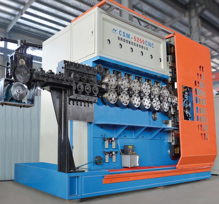 High technology advanced CE 5 axes CNC compression spring coiling machinery with Japan motor
