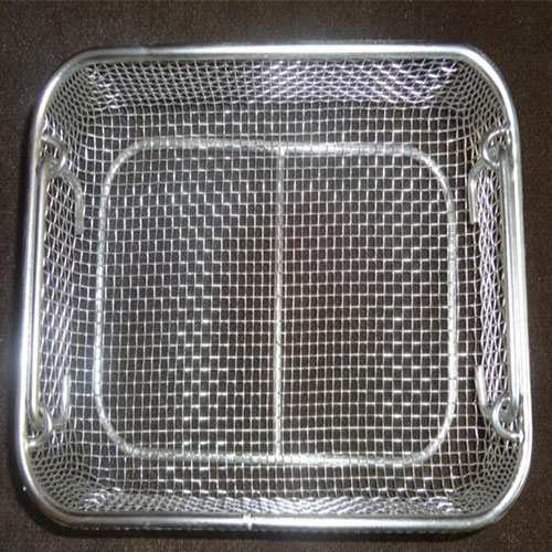 Standard SS Cleaning Sterilized Basket are also called standard baskets aseptic baskets hospital sterilization supply
