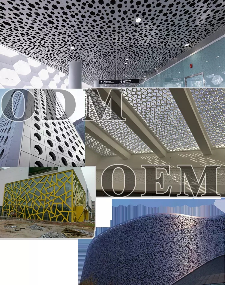 OEMODM PVDF Paint Aluminum Solid Panel for Outdoor Decoration