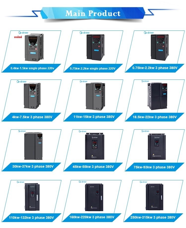Variable Frequency Drive 22kw 3HP VFD Inverter Frequency Converter for Spindle Motor Speed Control