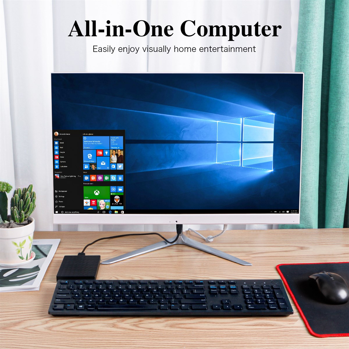 allinone mini pc win10 4GB RAM 256GB ROM Intel Core 4200M 4300M Processor wintel mini pc allinone office computer