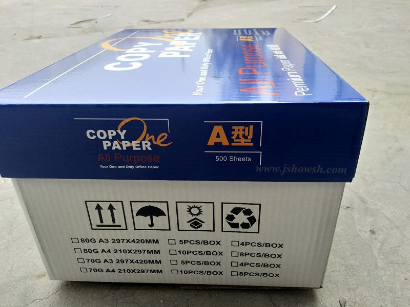White A4 Size Copy Paper 80 gsm 70 gsm For Copiper Laser Printing