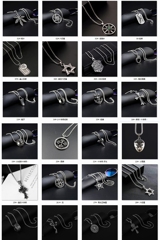 Fashion gift promotional items stainless steel tag necklace