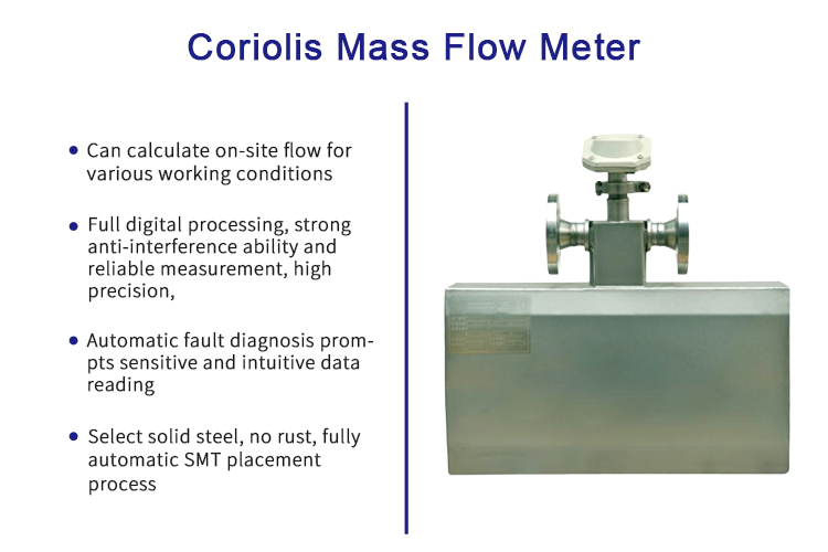 DN5DN150mm Coriolis mass flowmeter GMF900C420mA output316L MaterialFlange connection