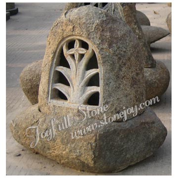 Natural Stone Boulder Lanterns