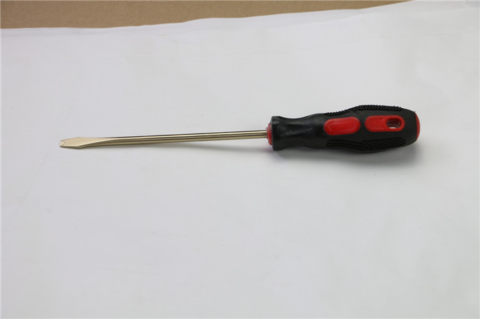 Sparkless tool Slotted screwdriver with rubber handle manual 6125mm screwdriver
