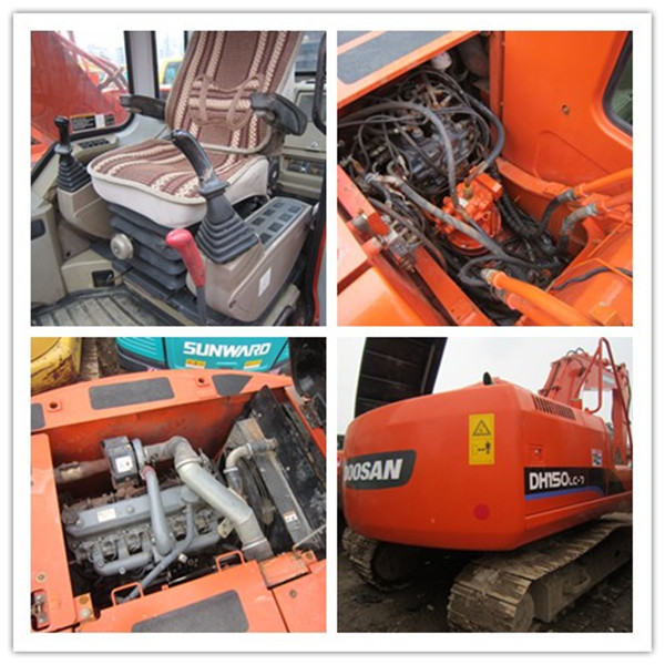 Used DOOSAN DH150W7 wheel excavator on sale