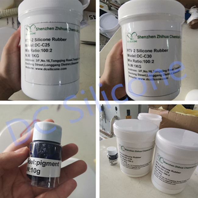 mold making rtv2 silicone rubber for making gypsum resin mold