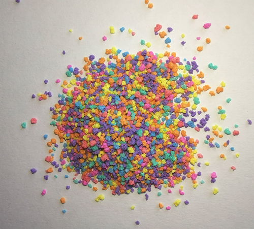 Granulated colorful Speckle for detergent powder
