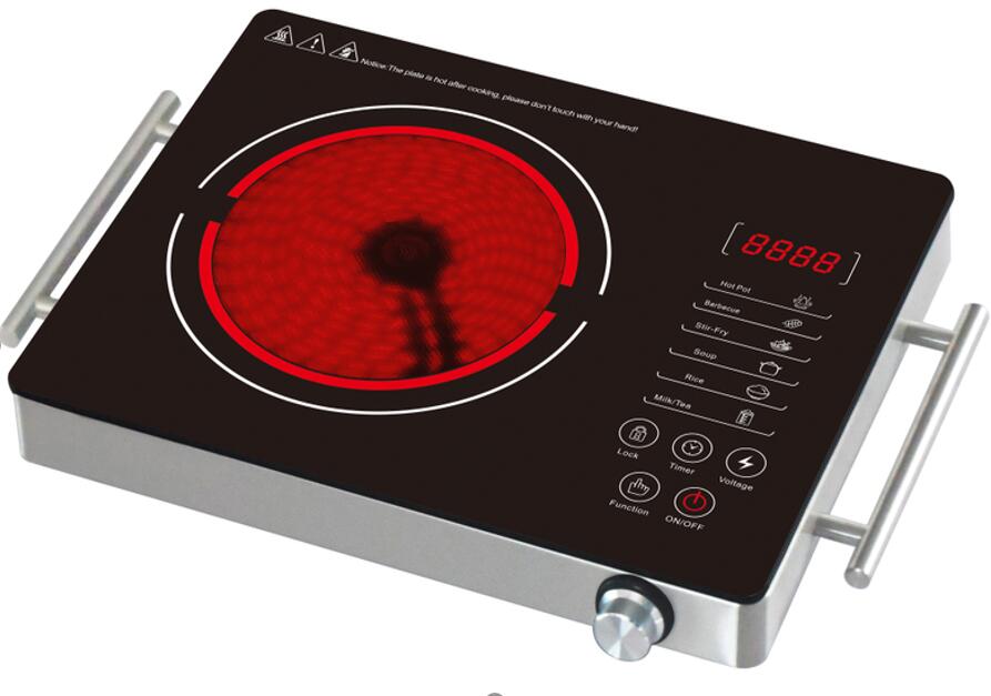 Ce and CB Hot Selling Touch Control Infrared Cooker with Stainless Steel Housing and Metal Body