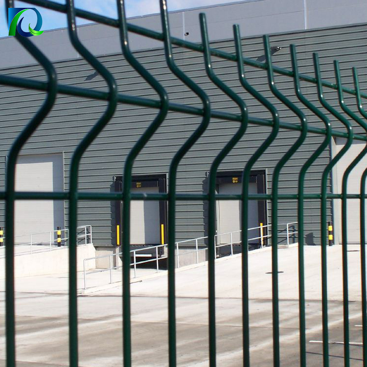Dark Green 3D Curved Security Welded Wire Fence