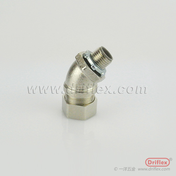 Nickel Plated Brass 45d Connector