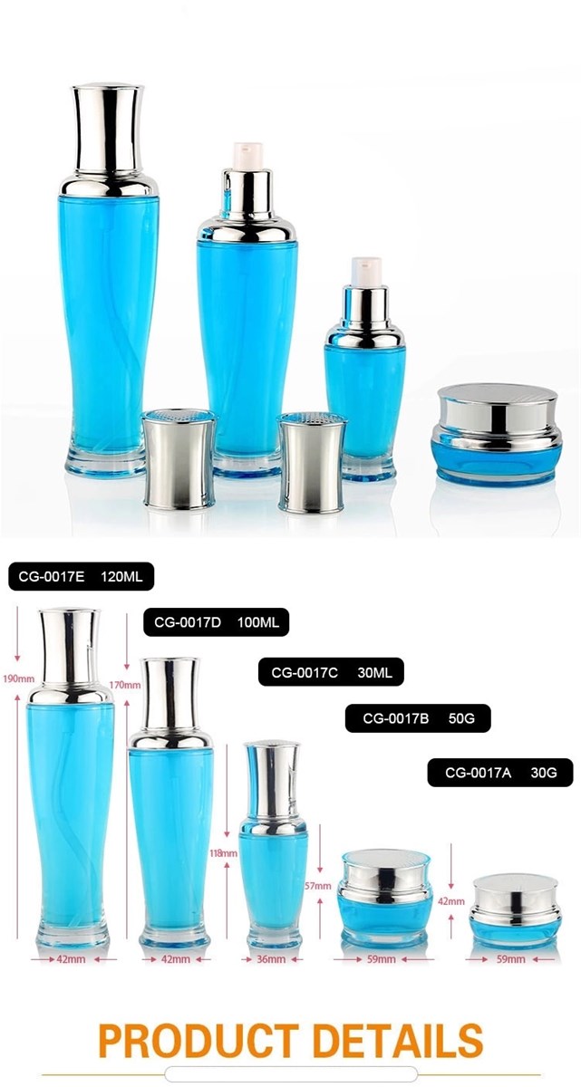Fashionable Design Packaging 100Ml Glass Bottle for Cosmetic Lotion Bottles Set with Pump