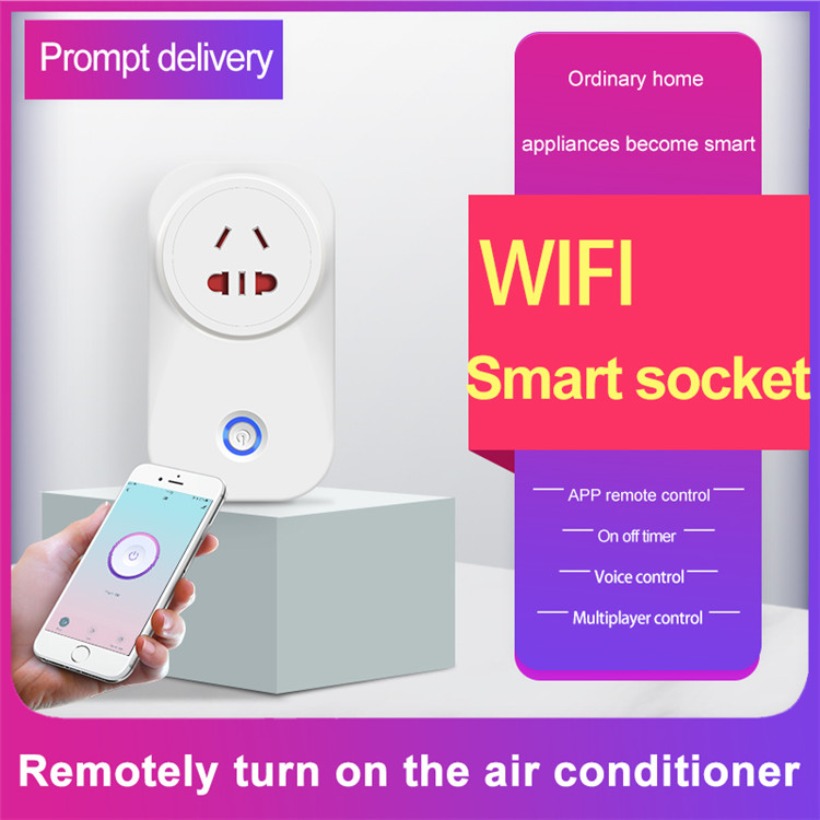 Mobile phone app control supported eu uk us standard wireless wifi smart electrical power plug socket for home