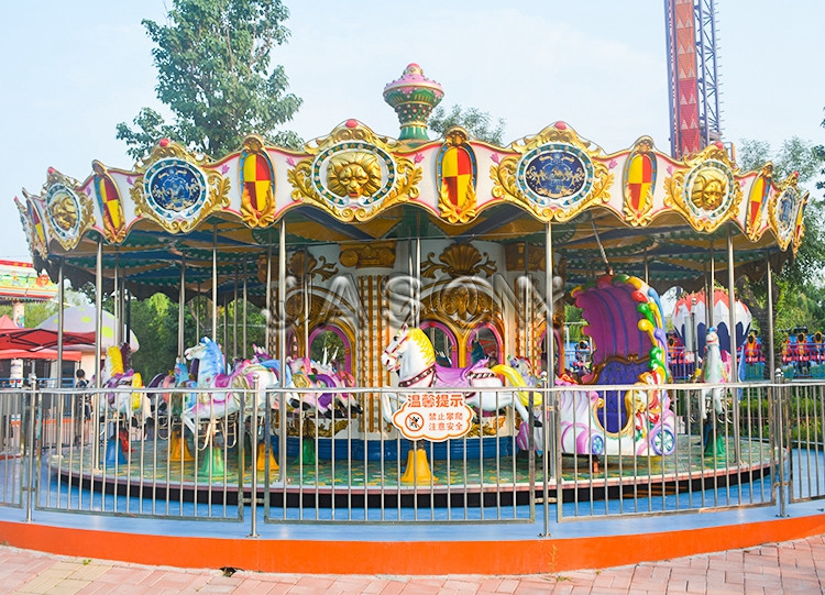 Fairground Carousel Horse Ride Carousel Amusement Park For Sale