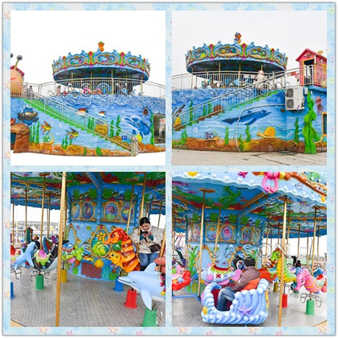 Amusement Park Carousel Ocean Theme