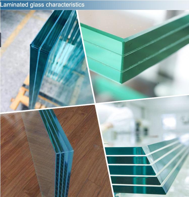 5mm152PVB5mm super clear tempered laminated glass