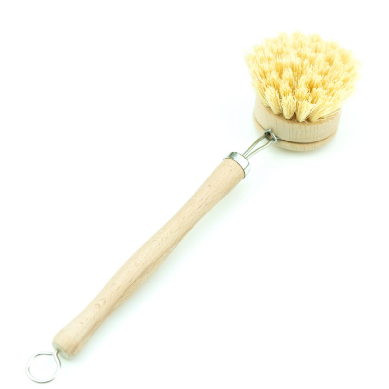 Plastic Free 100 Biodegradable Kitchen Cleaning Burush Bamboo PotDishPan Brush Customized Logo replacement head