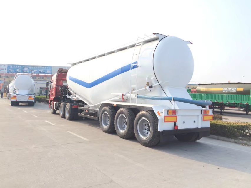 3 Axles 40m3 Bulk Cement Tank Semi Trailer with Air Compressor