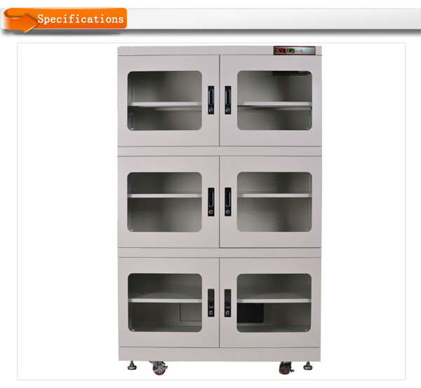 136kg W1200H1820D695mm 220V110V PCB Adjustable desiccant dry box For Electronic Component Storage