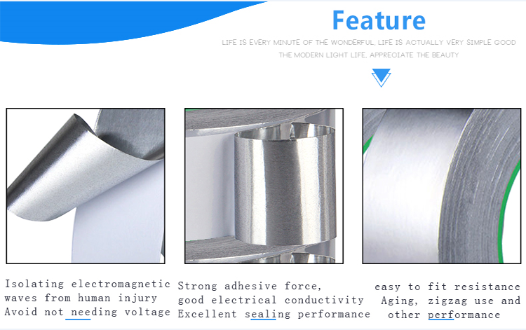 Self adhesive heat resistant Aluminum copper foil Insulation Waterproof tape