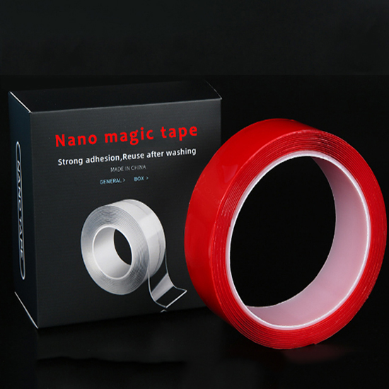 Nano tape doublesided reusable transparent Adhesive Silicone Tape