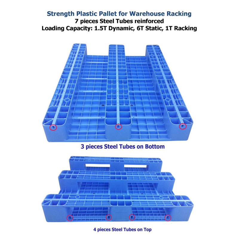 12001000 Heavy duty Single Sides Cheap hdpe Plastic Pallets For Sale