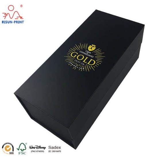 black cardboard gift boxpaper box