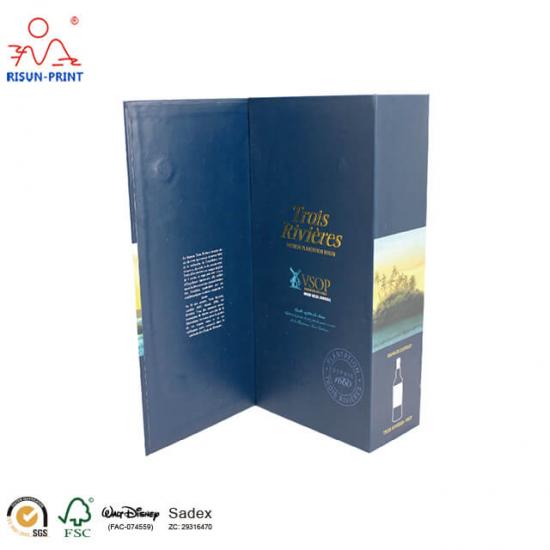 Deluxe Paper Liquor Spirits Packaging Bottle Wine Boxes